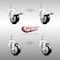 Service Caster 3.5 Inch 316SS Black Polyurethane 12mm Threaded Stem Caster Lock Brake, 2PK SS316TSTTL20S3514-PPUB-BLK-M1215-2S2 - alternate 4